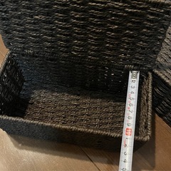 ニトリ 収納ケース 収納カゴ 蓋付き 2個セットの画像