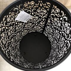 【新品保管品】スチールレースバスケット アイビー ブラック N-8239の画像