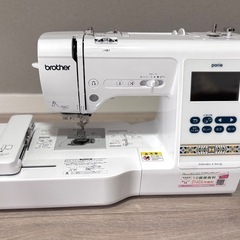 家庭用 刺繍ミシン brother パリエ 刺繍機付きの画像