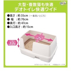 大きい猫用トイレ  デオトイレ  ペットシートの画像