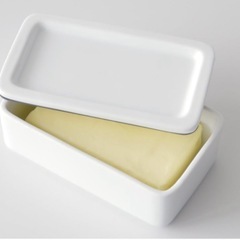 【美品】　KINTO バターケース　ホワイト　陶器の画像