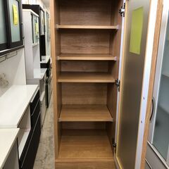 【ジャングルジャングルサカイ石津店】ニトリ　コパン　食器棚　キッチン収納　シンプル　ブラウン　人気　おしゃれ クリーニング済み 堺市 西区 東区 北区 南区 堺区 石津の画像