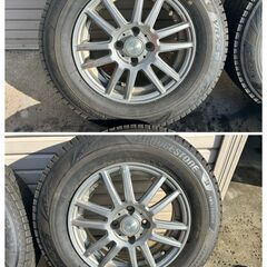 No.190 185/70R14 ブリヂストン BLIZZAK VRX3 2021年製 アルミ 14×5.5J P.C.D 100×4H 4本セットの画像