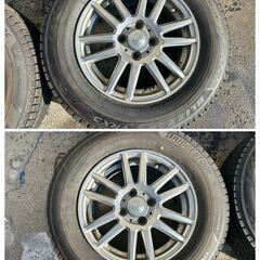 No.190 185/70R14 ブリヂストン BLIZZAK VRX3 2021年製 アルミ 14×5.5J P.C.D 100×4H 4本セットの画像