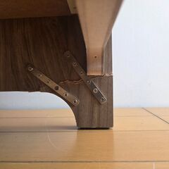 未使用訳あり ブラウン キャビネット チェスト 幅60 北欧 真鍮 A4 フルスライドレール リビングボード ランドリー　ドレッサー リビングの画像