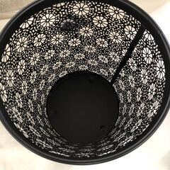 【新品保管品】スチールレースバスケット デージー ブラック N-8241の画像