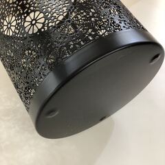 【新品保管品】スチールレースバスケット デージー ブラック N-8241の画像