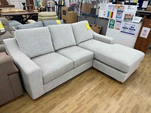 【ドリーム川西店御来店限定】Thomasville Kent L字ファブリックソファ ／クリーニング済み【2125540000038345】