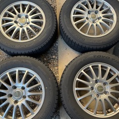TOYO TIRESスタッドレスタイヤホイールセット 195/65R15の画像