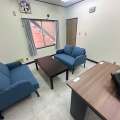 9/9AM受け取り限定 ニトリ ソファー＆テーブル ほぼ未使用の画像