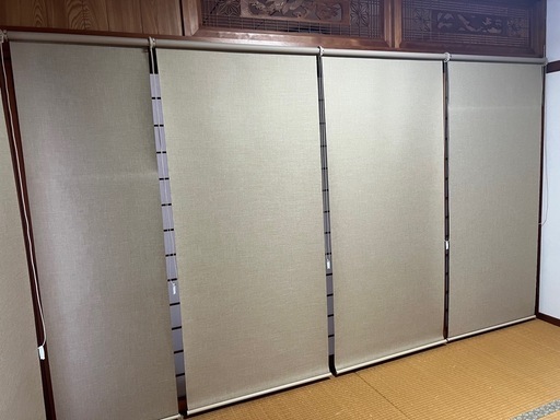 ロールスクリーン８点セット【和室にも最適】