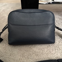 ■美品■　ダンヒル ショルダー バッグ カバン 肩掛け レザー ネイビーの画像