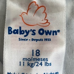 カナダ製 Baby’s Own カバーオール 18ヶ月 綿100% 足つきの画像