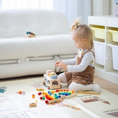 Mamimami Home 木製パズル 型はめ 形合わせ はめ込み 玩具の画像