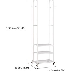 【新品未使用】ハンガーラックの画像
