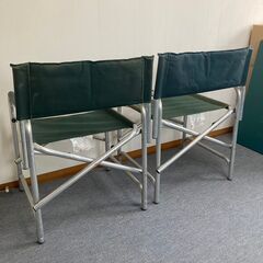 【取引中】アウトドア用ディレクターズチェアー２脚セットの画像