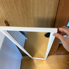 中古　全身鏡　姿見　ミラー　鏡　玄関　の画像