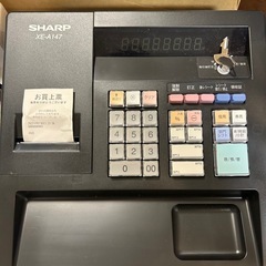 中古美品！　シャープ 電子レジスタ 8部門 ブラック系 XE-A147-B の画像