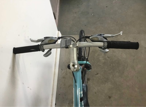 h-158(B)★岐阜発　△Bianchi CIELO/ビアンキ/クロスバイク/自転車/走行確認/3×8段変速/グリップ破れ有り/傷サビ有り/現状品　R6.9/21★0.7