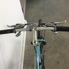 h-158(B)★岐阜発　△Bianchi CIELO/ビアンキ/クロスバイク/自転車/走行確認/3×8段変速/グリップ破れ有り/傷サビ有り/現状品　R6.9/21★0.7の画像