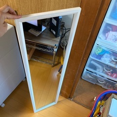中古　全身鏡　姿見　ミラー　鏡　玄関　の画像
