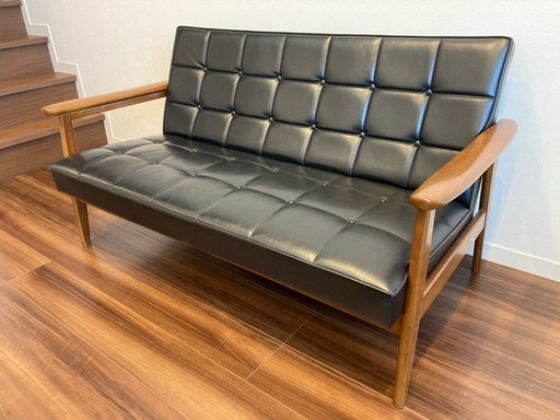 【分解済み】Kチェア　2シーター　カリモク 60