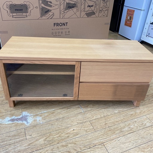 12/13値下げしました?廃盤品?無印良品  AVボード テレビボード テレビ台 木製ボード ナチュラル 北欧　オーク材 MUJI N