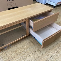 🌳廃盤品🌳無印良品  AVボード テレビボード テレビ台 木製ボード ナチュラル 北欧　オーク材 MUJI NO.2591F の画像