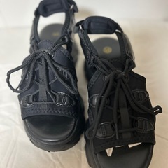スポーツサンダルとvansスリッポンの画像