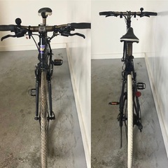 h-159○(B)★岐阜発　△MARRERO Aluminium Frame Frame/クロスバイク△28インチ/10段変速/走行確認/タイヤひび割れ有り/現状品　R6.7/18★1.3の画像