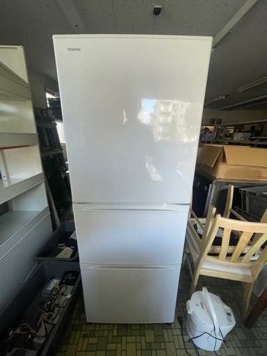 【引取限定】中古　家庭用冷凍冷蔵庫　TOSHIBA GR-R33S 内容量330L