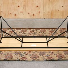 ≪yt2061ジ≫ 美品 AZUMAYA/東谷 リビングテーブル CLOVE/クローブ F3-105 幅110cm 奥行cm オーク材/アイアンレッグ おしゃれ/カフェ/中古家具/宮城県仙台市 71005-07の画像