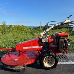 オーレック　モア 8.5馬力 クボタ　ガソリン 自走式草刈機　藁　畜産　酪農　牧草モア　BC70  シフトテーラー 草刈り 多目的作業機 刈幅800mm モアー 宮崎 簡易始動動画ありの画像