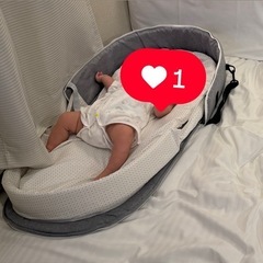 ポータブルベビーベッド　ベッドインベット　軽い　持ち運び　旅行用の画像
