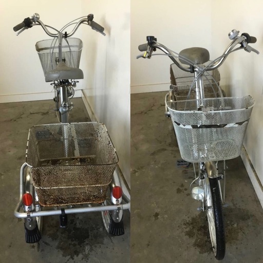 h-160△ 岐阜発/ SWING CHARLLE/ 大人用三輪自転車/ スイング.固定切り替え付/ 変速なし/ 走行確認/ 現状品/ s0.5/ R6.12/5 △