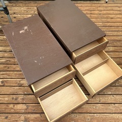 昭和レトロ　木製収納引出しの画像
