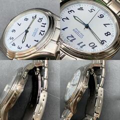 P431可動 CITIZEN シチズン エコドライブ ソーラー ホワイト文字盤 SS レディース 腕時計 E031-S048419の画像