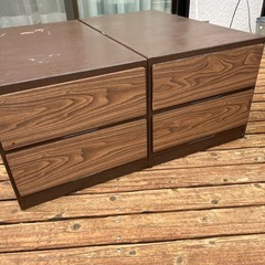 昭和レトロ　木製収納引出しの画像