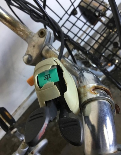 h-161△ 岐阜発/ ブリジストン/ ASMO/ 昭和レトロ/ 自転車/ 24インチ/ 変速レバー割れあり/ 変速できません/ 現状品/ s0.4/ R6.12/5 △
