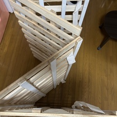 スノコ　シングル　四つ折り　マジックテープ付きの画像