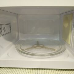 3か月間保証☆配達有り！5000円(税込） NOEVE 電子レンジ ターンテーブル 2021年製 ホワイトの画像