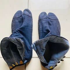 地下足袋　紺　26.5 丸後　お祭りの画像