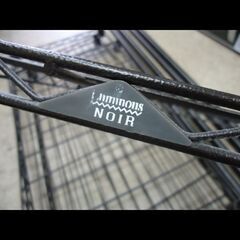 札幌お引き取り限定◆家具◆ルミナス/Luminous◆4段シェルフ/スチールラック ノワール◆キャスター有◆W81 D40 H179の画像