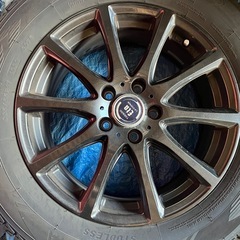 お買い得！225/65R17中古アルミホイール、スタッドレスタイヤセット！4本、お渡し価格 CX-5に の画像