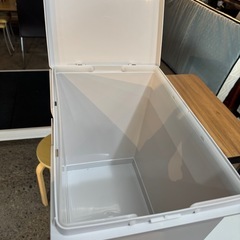 【美品】2段式 スリム収納ボックス（キャスター付き）の画像