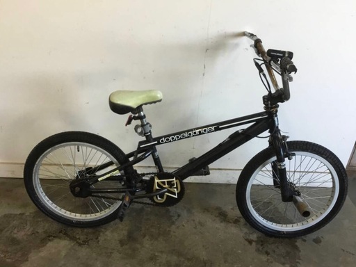 h-162△ 岐阜発/ Doppelgnger/ ドッペルギャンガー/ BMX/ 自転車/ 20インチ/ ジャイロ/ グリップ劣化あり/ 現状品/ 管s.0.3/ R6.12/14 △