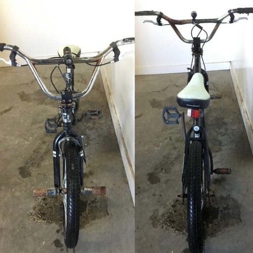 h-162△ 岐阜発/ Doppelgnger/ ドッペルギャンガー/ BMX/ 自転車/ 20インチ/ ジャイロ/ グリップ劣化あり/ 現状品/ 管s.0.3/ R6.12/14 △