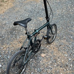 ★折りたたみ自転車 グリーンの画像