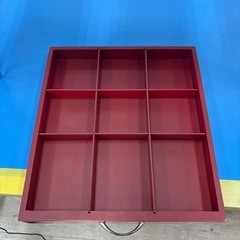 ローテーブル  赤  折りたたみの画像