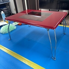 ローテーブル  赤  折りたたみの画像